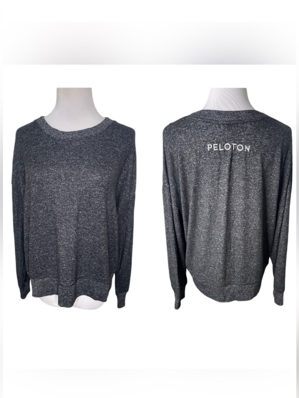 Peloton Embroidered Soft Long Sleeve Knit Top